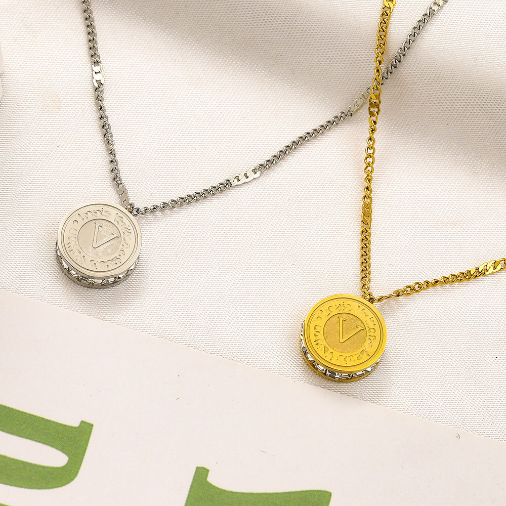 

Never Fading 18K Gold Plated Silver Plated Luxury Brand Designer Necklaces Earring Stainless Steel Letter Choker Pendant Necklace Chain Jewelry Accessories Gifts