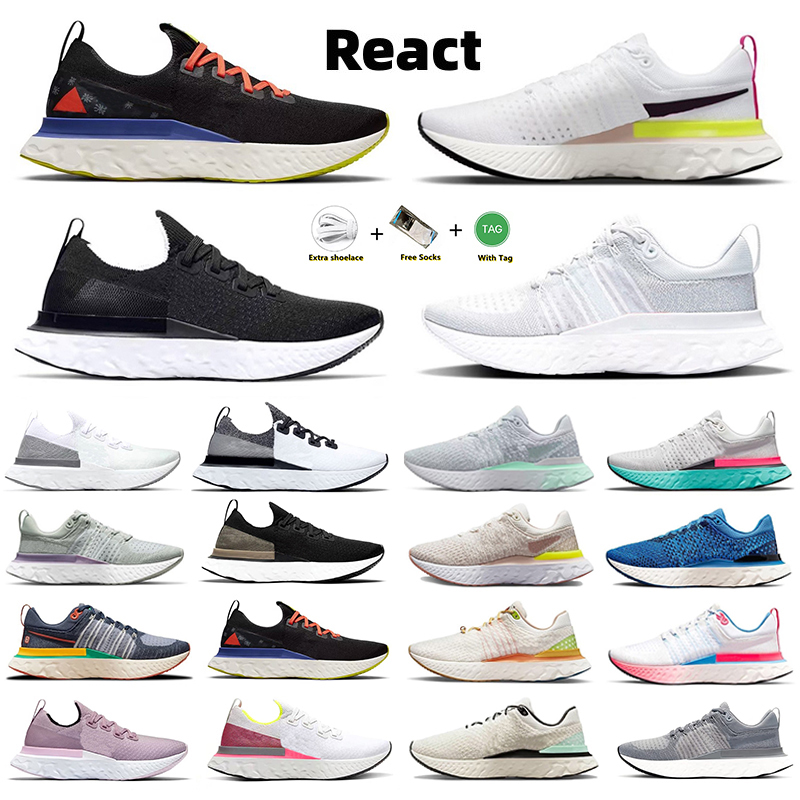 

React infinity run 2.0 3.0 Men Running Shoes Rawdacious fly Triple Black white knit Hyper Pink Glaze Chaz Bundick Miami Mint Foam Sun Club trainers sports sneakers, Color#15