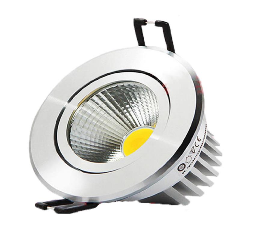

9W led down lights dimmable cob led recessed light downlight lamp warm nature cold white AC85265v drivers5967683