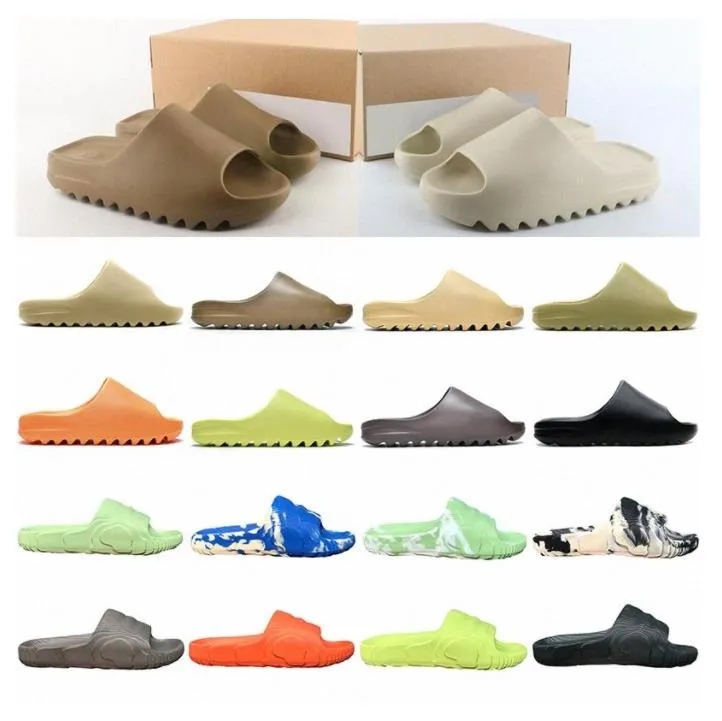 

2023 Yeezzys Designer Slippers Men Woman Slider Foam Runner Vermillion Mineral Blue Onyx Pure Luxury Sandals Slide Slipper Ochre Bone Resin Clog Desert Yeezies, 13