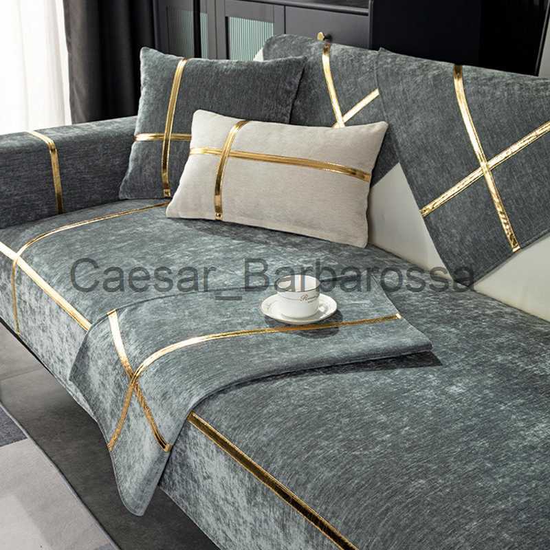 Housses de chaise Housses de canapé de luxe Housse de canapé antidérapante L Shape Sofa Chaise Cover Lounge Couch Cover Universal Sofa Serviette