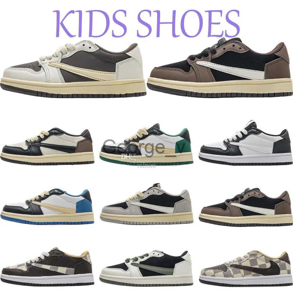 

Athletic Outdoor New Fashion kids shoes travis 1s 1 shoe boys scotts low sneaker designer mocha baby kid youth toddler infants children boy girl 2022 Baske J230704, 10