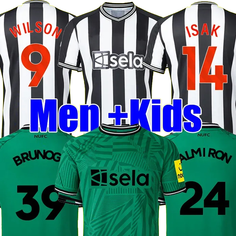 

23/24 NeWCasTLeS UnITeDS Soccer Jerseys Kids Kit 2023 2024 Football Shirt Training NufCs Home Away Third Child Set Fan Player Version BRUNO G. WILSON SAINT MAXIMIN ISAK, 23-24 away kids