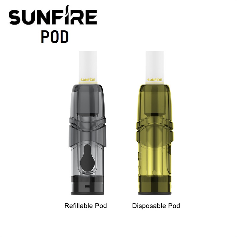 

Authentic Sunfire Vape Pod 2ml Empty and Prefilled Cartridge Mesh Coil 1.2ohm with Filter Tip for Kiwi Vapor Pen Compatible
