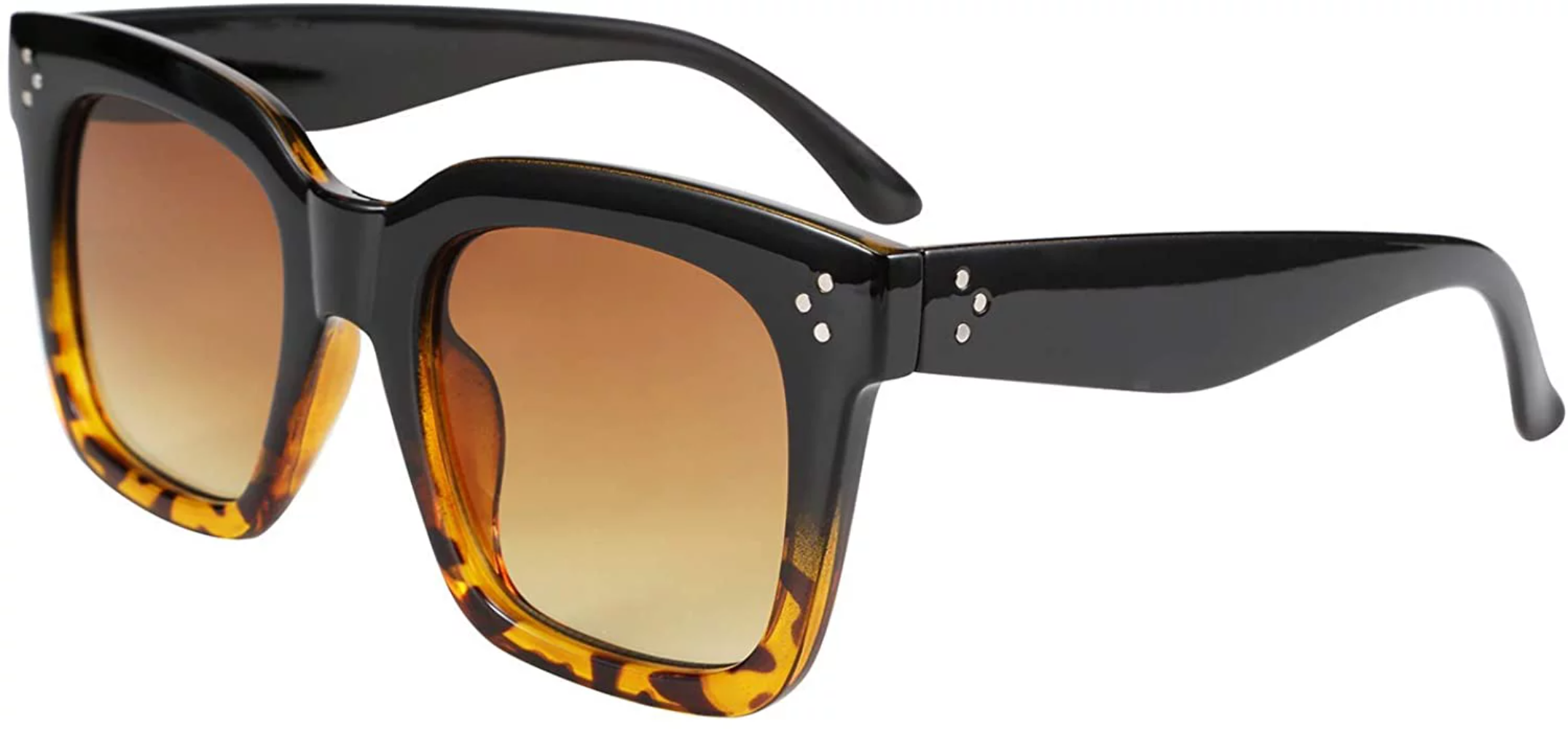 

FEISEDY Vintage Women Butterfly Sunglasses Designer Luxury Square Gradient Sun Glasses Shades