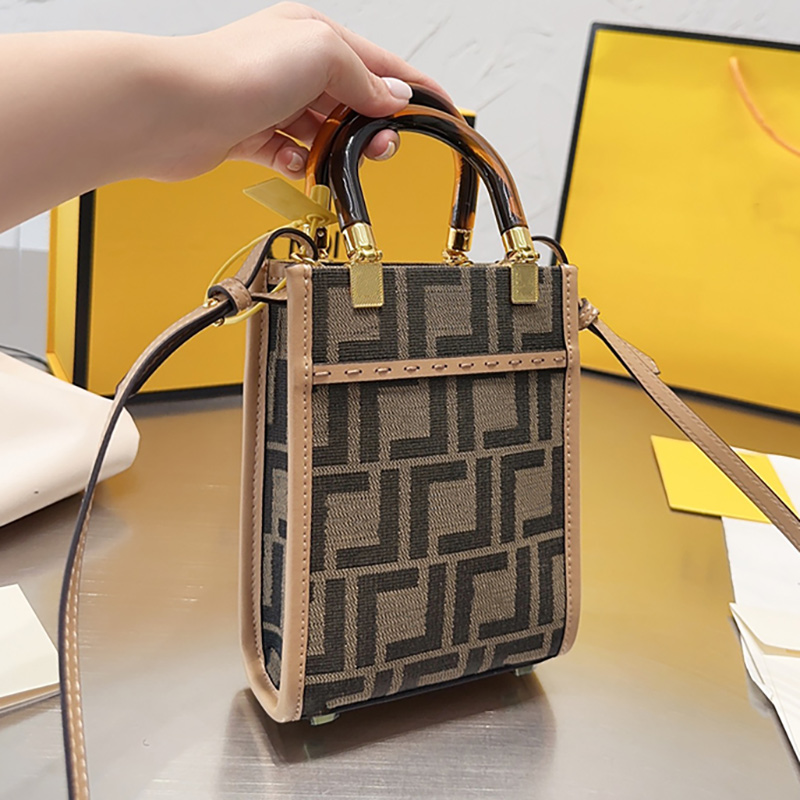 

Mini Tote Bag Fashion Travel Crossbody Luxury High-Quality Totes Vintage Women Party Shopping Cross Body Top Designer Handbag Wholesale Artwork Handbags, Brown