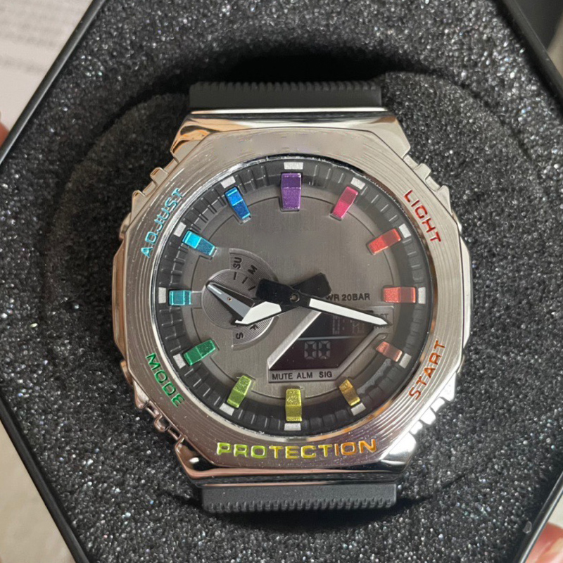 Full-featured watch GA 13 Colors Sports Digital Quartz Unisex Watch LED Auto Hand Light Detachable Assembly 2100 Oak Series