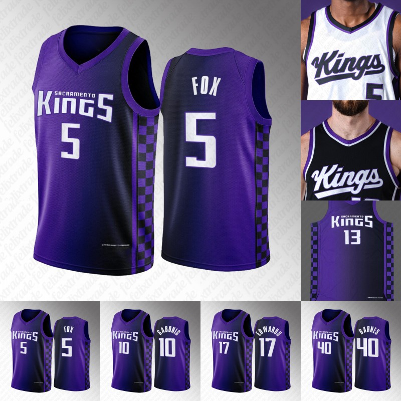

De'Aaron Fox''Kings"Basketball Jersey 2023-24 Icon Association Sacramentos King Stitched jersey Domantas Sabonis Harrison Barnes Davion Mitchell Malik Monk Cutstom, Mens s-xxxl grey