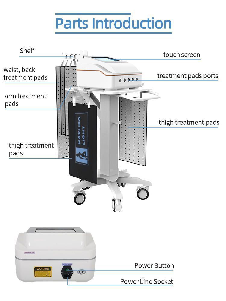 5D Lipo Pad Laser Slimming Red Light Therapy Machine Maxlipo infrared Shape body