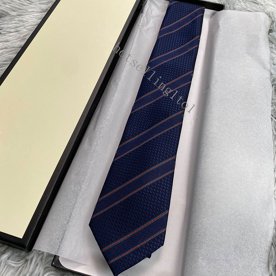 2023 Designer Ties Men Neck Ties Fashion Mens Neckties Letter Print Handmade Business Leisure Cravat 100% Silk Luxury Top With Original Box-image-959061102