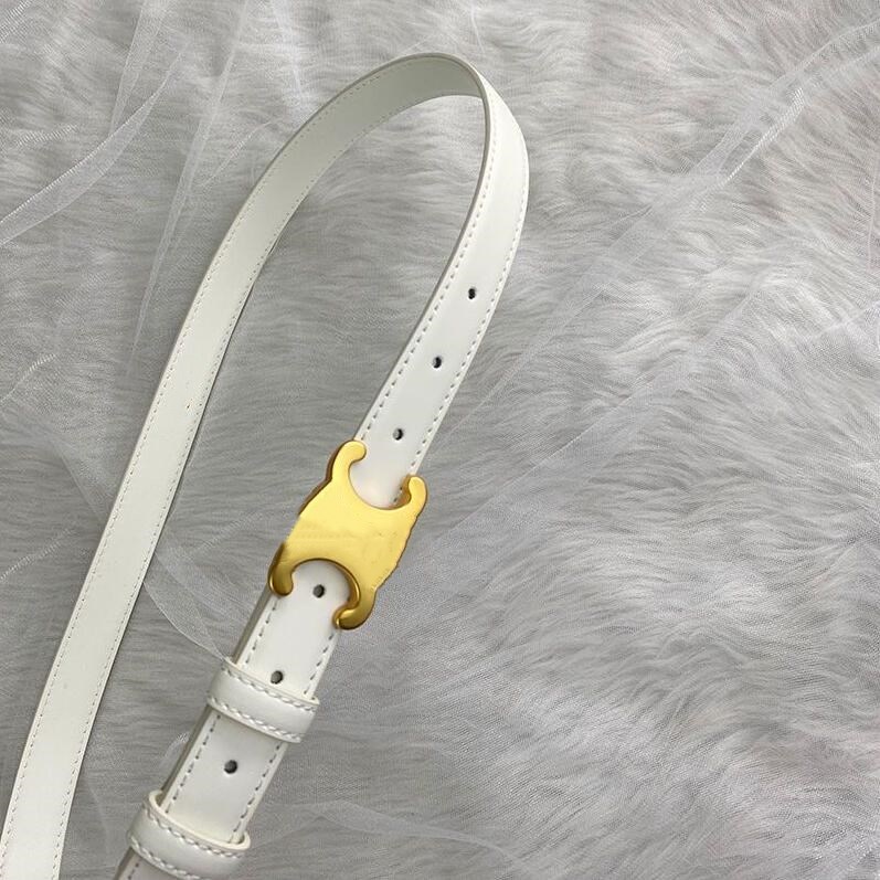 

Belts designer belt double-C Arc de Triomphe women's leather 2.5 thin 1256, Belts no box