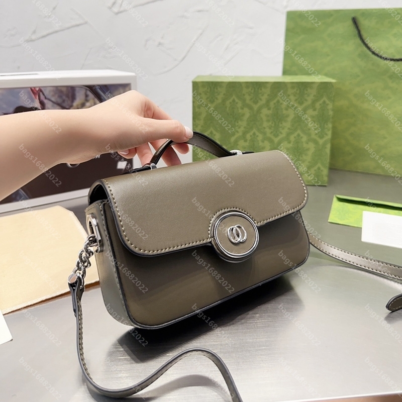 

Real cowhide Petite bag women one shoulder crossbody bag designer handbag Practical and versatile chain bag leather bags messenger bag baguette bag wallet tote, Add box