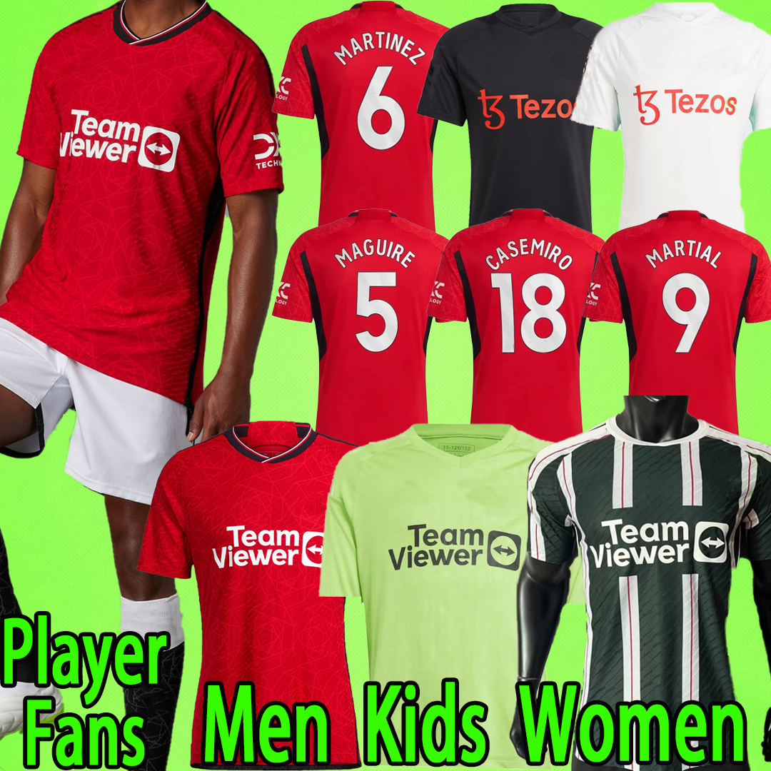 

2023 2024 soccer jerseys BRUNO goalkeeper SANCHO MANS UTDs football shirt 23 24 women kids kit RASHFORD Pre match MANCHESTERS GK player version Training uniform boys, 22/23 soccer kit