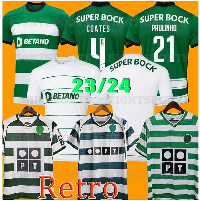 

23 24 Sporting CP soccer jerseys 01 02 03 04 Lisboa retro ronaldo Nuno Santos Sarabia PAULINHO 2002 2023 2024 Tabata SLIMANI Lisbon Classic Vintage football shirts
