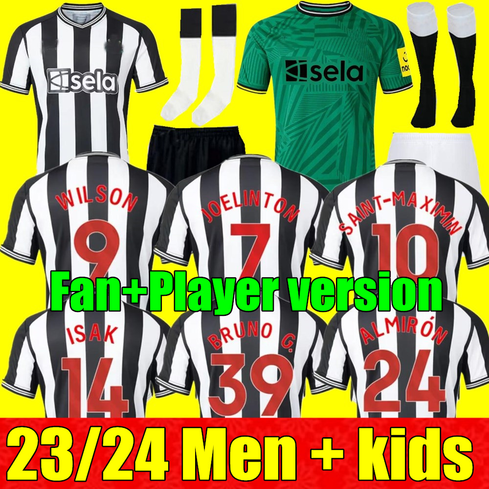 

23 24 130th Soccer Jerseys BRUNO G. JOELINTON ISAK 2023 2024 NUFC MAXIMIN NEWCASTlES WILSON UNITEDS ALMIRON Football Shirt Mens Kids kit, 23/24 adult home+champion patch