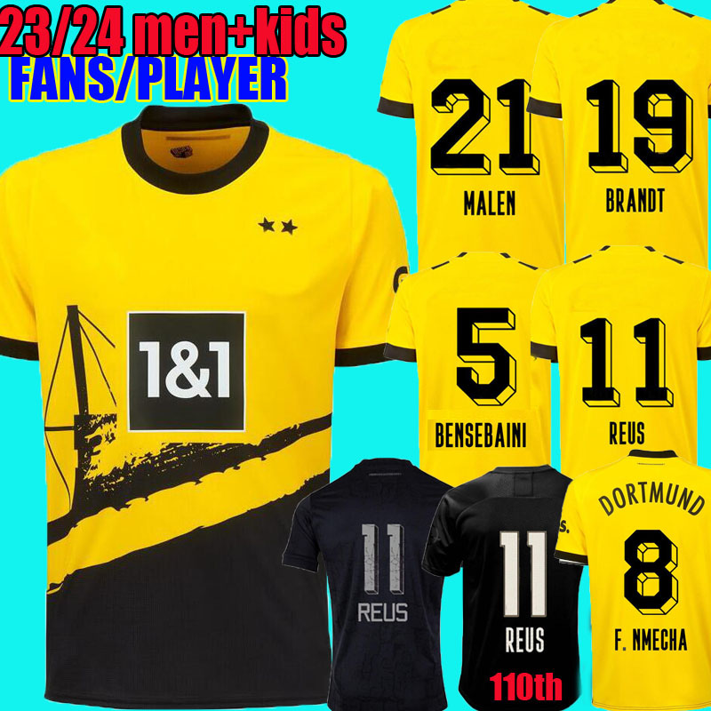 

REUS soccer jerseys 23 24 season HALLER 2023 2024 BENSEBAINI F.NMECHA football shirtS HUMMELS BRANDT DORTMUND YEYNA men kids kit special all black FANS PLAYER tops, 23/24 frankfurt home+patch