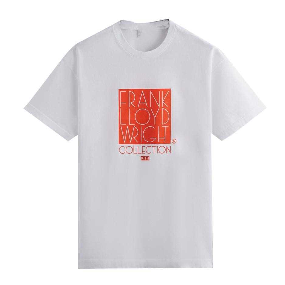 

Designer Fashion Clothing Tees Tshirts Kit Frank Lloyd Wright Foundation Tee Foundation Logo Tshirt Pure Cotton cotton Streetwear Sportswear Tops Rock Hip hop TShi, White