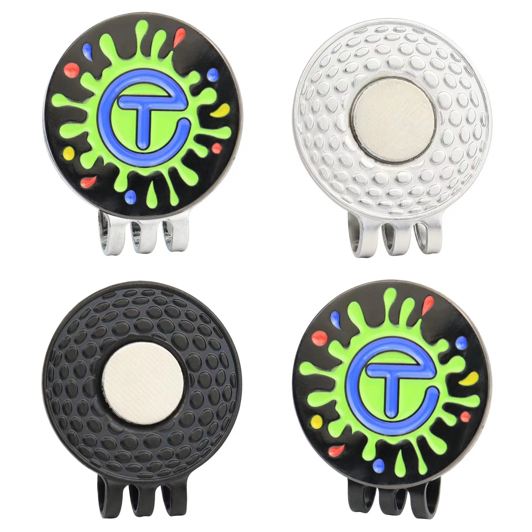 

Golf ball with magnet cap clip for marking green golf accessories for landing boats