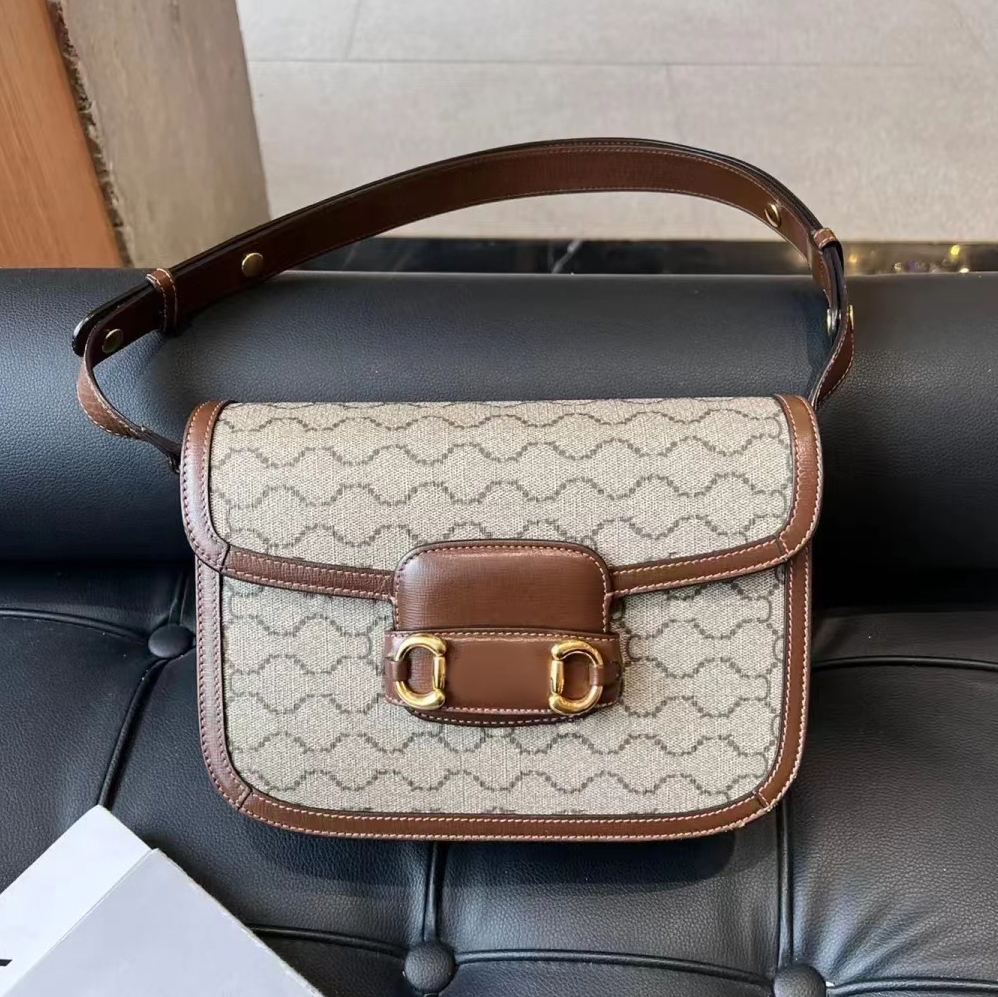 

mens 602204 saddle Horsebit 1955 bags Luxury Cleo canvas tote handbag designer pochette clutch bags Womens Flip closure mini Cross bodys hobo Shoulder envelope Bag, White