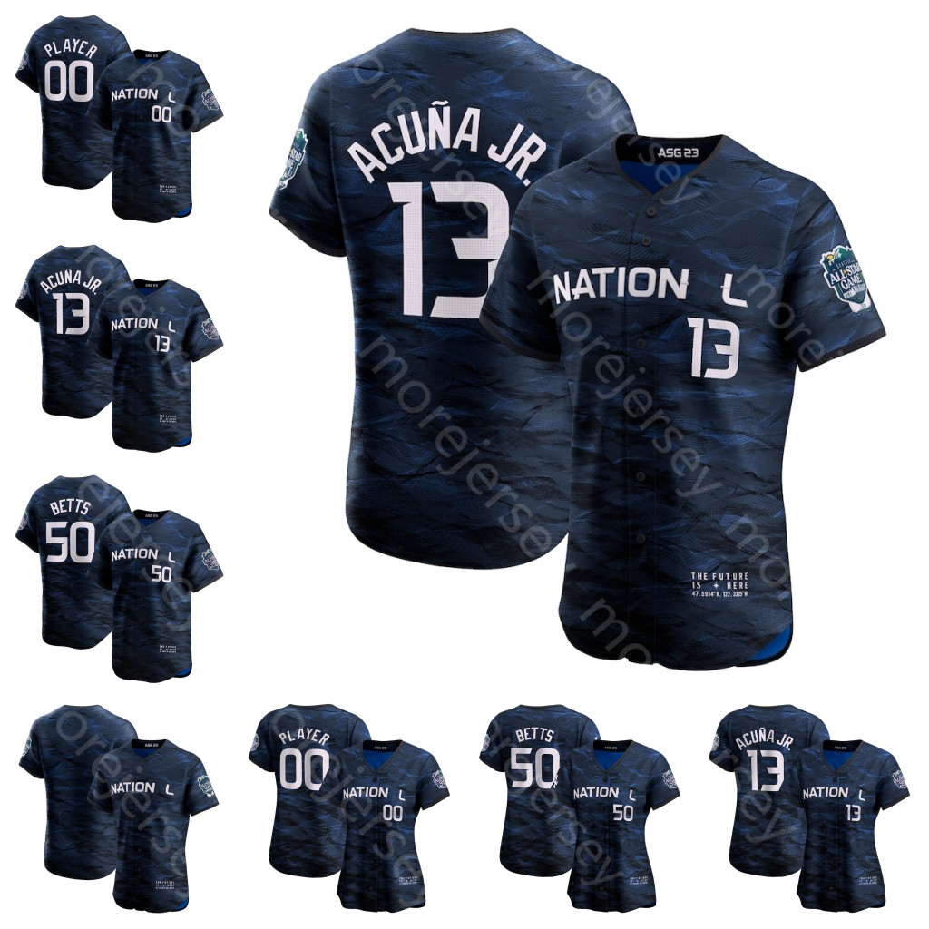 

2023 ASG Jersey Freddie Freeman Nolan Arenado Ronald Acuna Jr. Mookie Betts Clayton Kershaw Spencer Strider Albies Alonso Olson Riley Soto Murphy Arraez Arcia, Player version