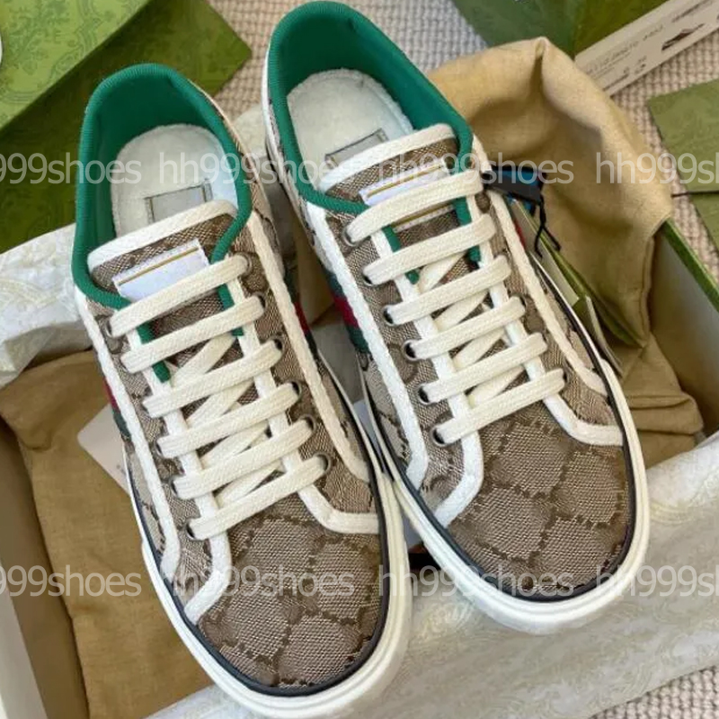 

Branded Canvas G G U Ccies Shoes 1977 Designer Tennis Beige Blue Washed Jacquard Denim Ace Rubber Sole Embroidered Vintage Couple Casual Sneakers 26 Color, Color 1
