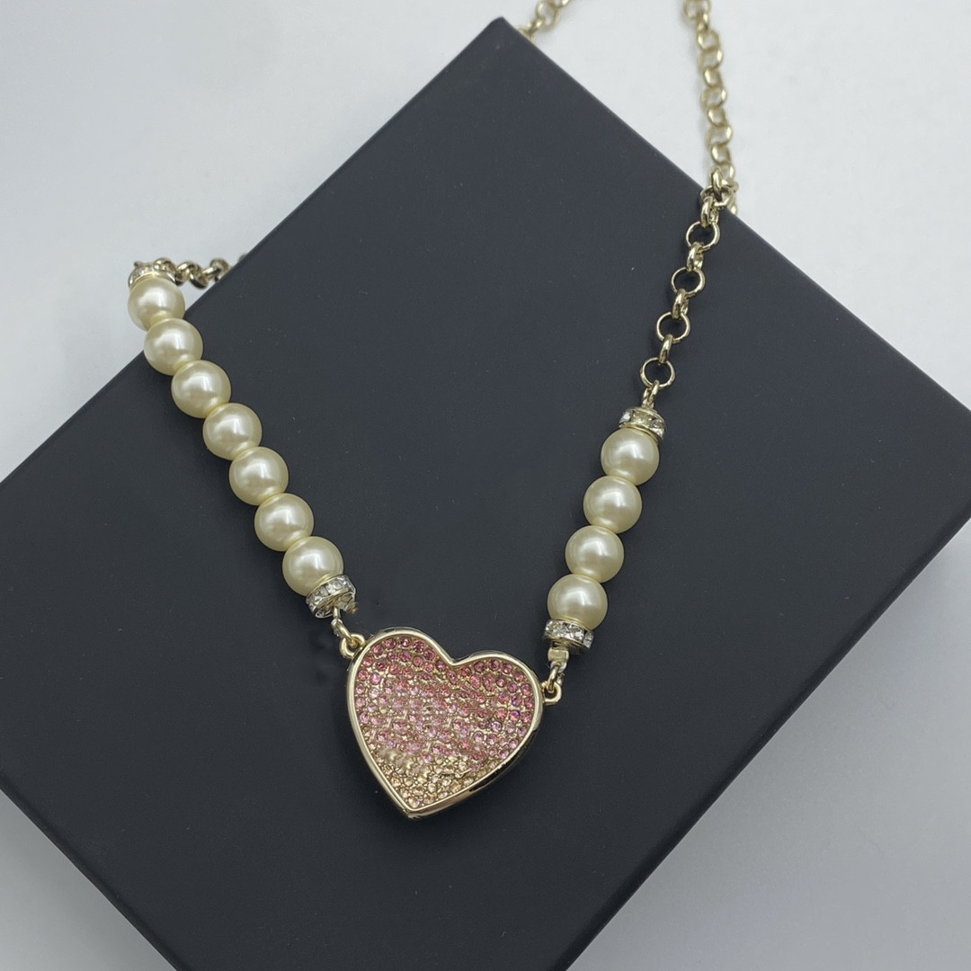 Fashion Necklace for Woman Gift Plant Animal Style Long Chain Necklaces Brass Diamond Jewelry Supply-image-596389070