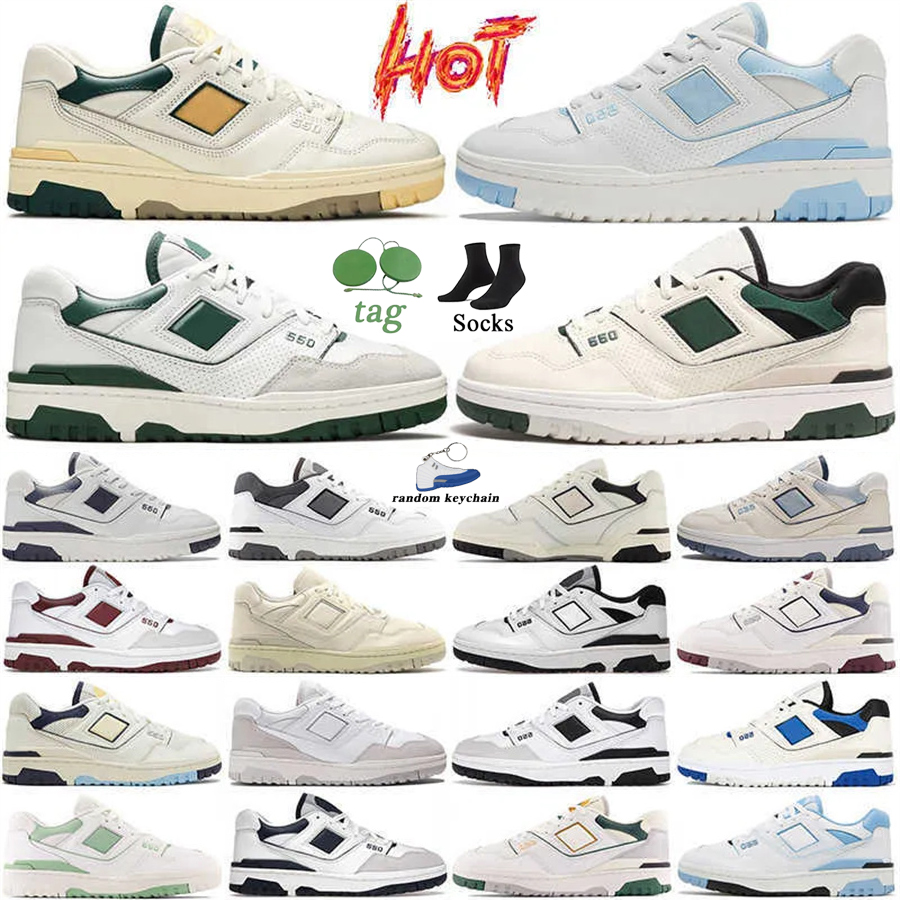 

Luxury Running Shoes Men Women 550 Designer Casual Sneakers Black White Green Grey Gold Shadow UNC 550s Brand Sports Sneaker High Quality Fashion Outdoor Trainers