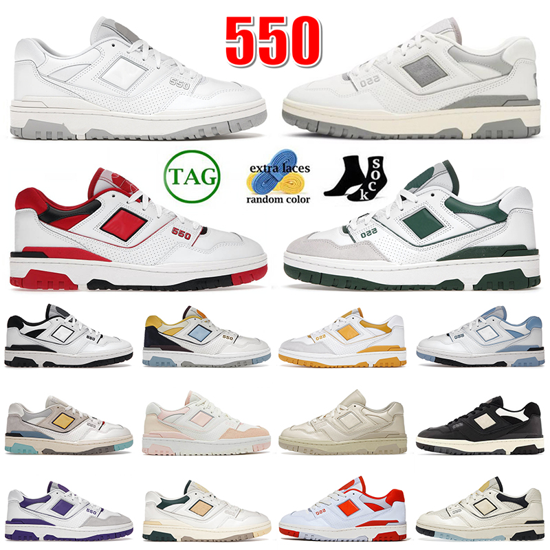 

New 550 Mens Women shoes designer sneakers White Green Grey Sea Salt Black Navy Blue UNC Syracuse Purple Varsity new balances shoe 550s B550 men trainers platform shoe, A2 unc white university blue 36-45