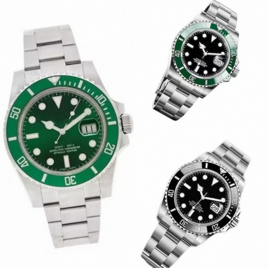 

Watch Mens submarine watches Montre de Luxe relojes de lujo para hombre black blue Dial 40MM All Stainless Steel Wristwatch Strapqovs#
