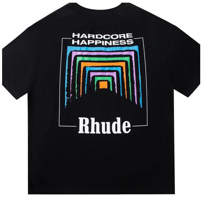 

2023 Summer Rhude Designers for Men Tops Mens T-shirts Womens Letter Polos Embroidery Tshirts Clothing Short Sleeved Tshirt Large Tees, Cust12
