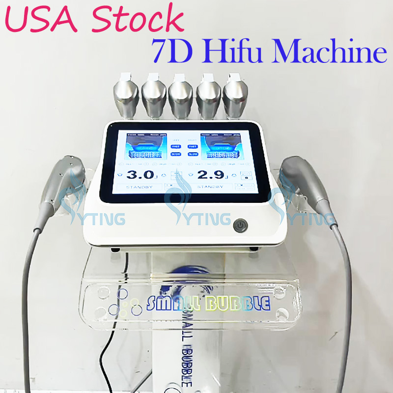 

7D Hifu SMAS Lifting Machine Anti Aging Skin Tightening Neck Wrinkle Removal Double Chin Treatment