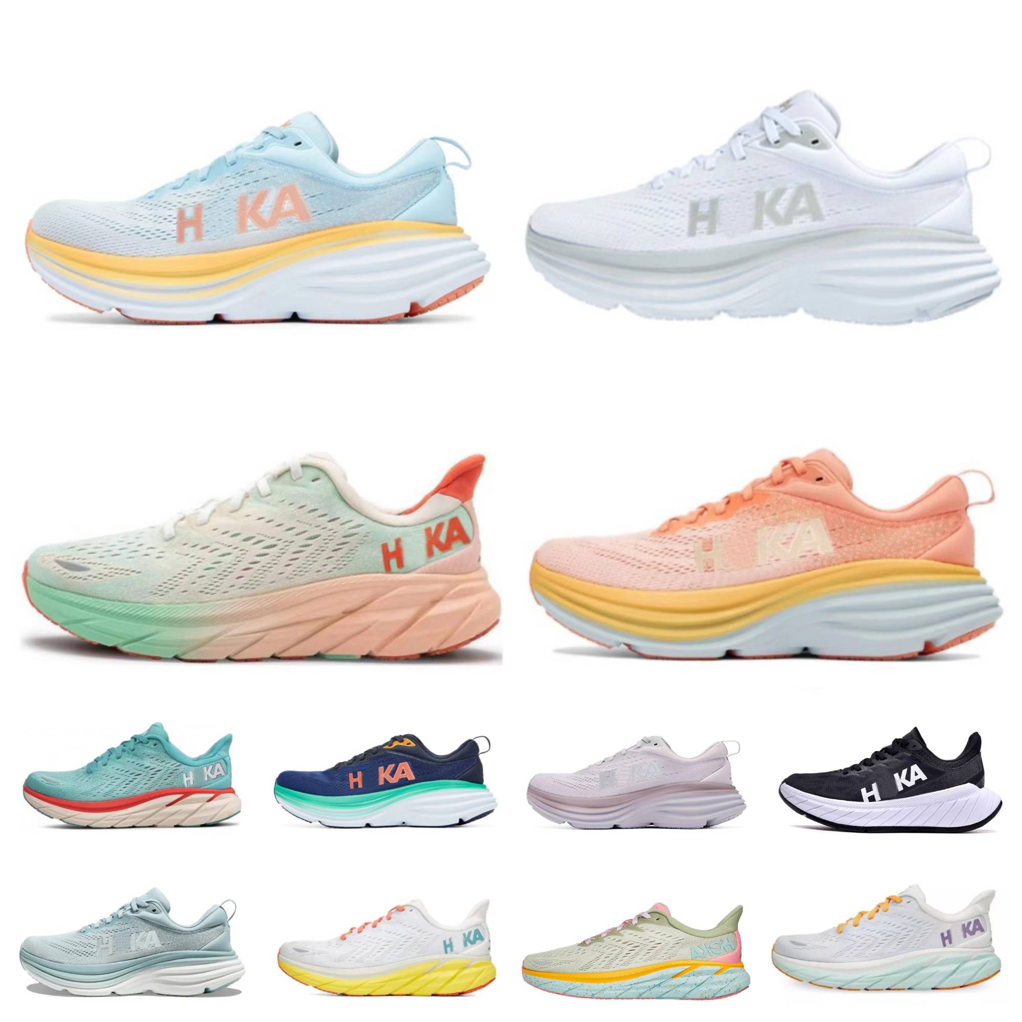 

Hoka bondi 8 Clifton Casual Shoes Hokas One One 9 Carbon X 2 shadow triple black white harbor lunar rock women mens trainers samber yellow summer song Runner Sneakers, Bubble package bag