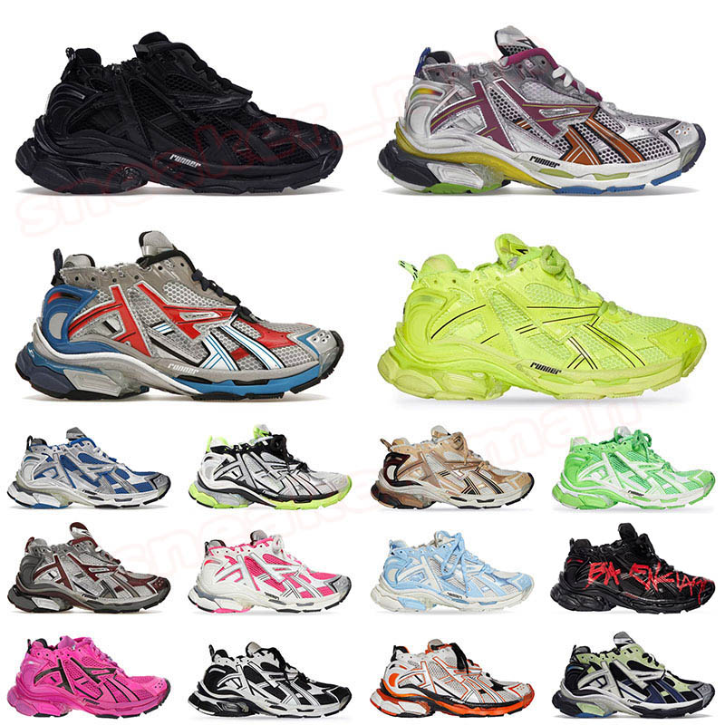 

2023 Designer Track Runners 7.0 Casual Shoes Platform Brand Transmit sense mens women BURGUNDY Deconstruction sneakers Balencaigas 35-46, 28 35-40