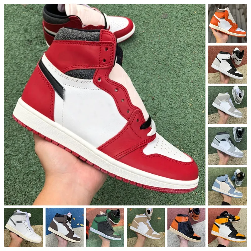 

Jumpman 1 Retro Basketball Shoes Mens Women 1s High OG Starfish Fearless UNC Chicago Lost and Found University Blue Bred Toe Twist Tan Gum O, J003