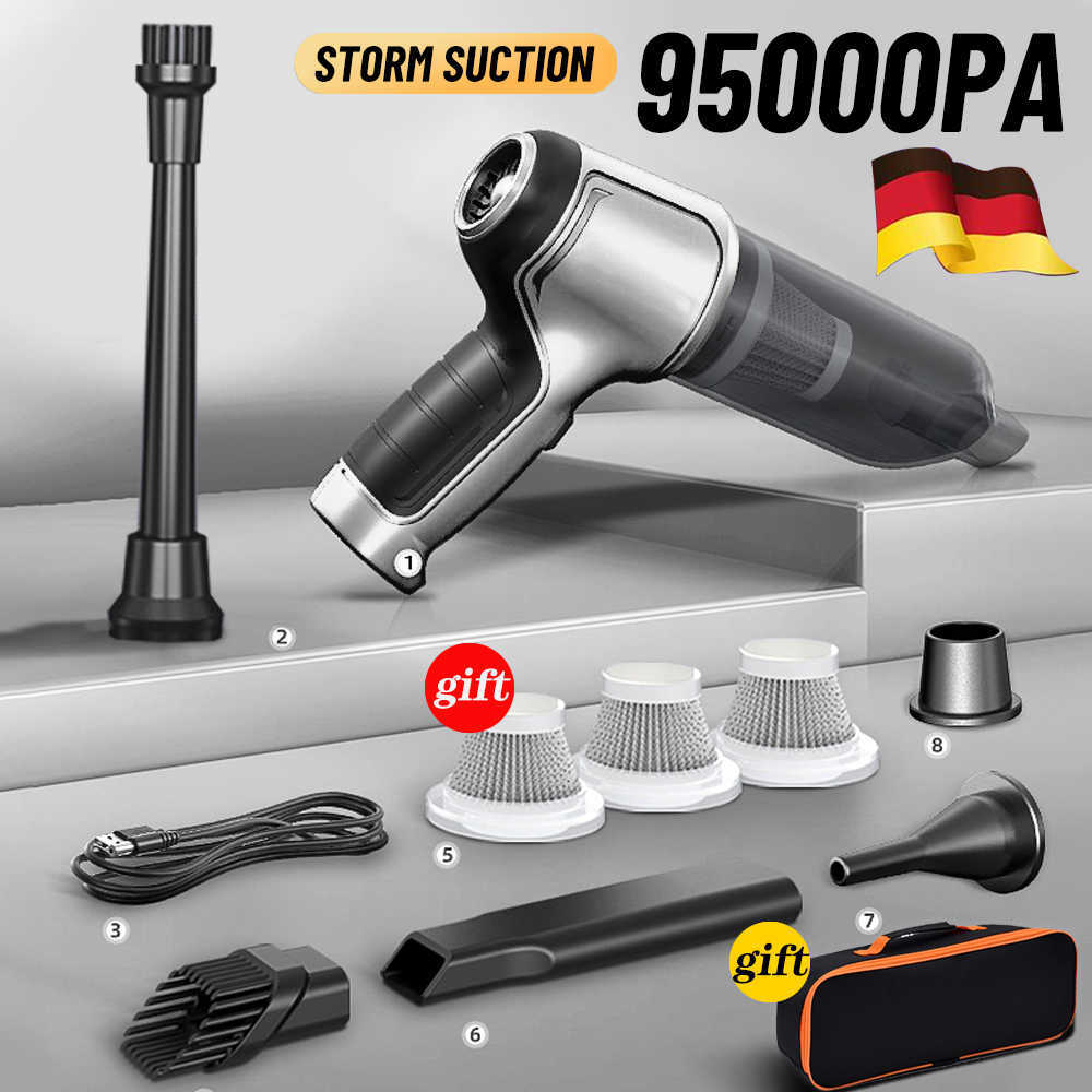 Vacuum Cleaners 95000Pa 3in1 Car Wireless Vacuum Cleaner 120W Blowable Cordless Home Appliance Vacuum Home Car Dual Use Mini VacuumCleaner L26052-image-882915476