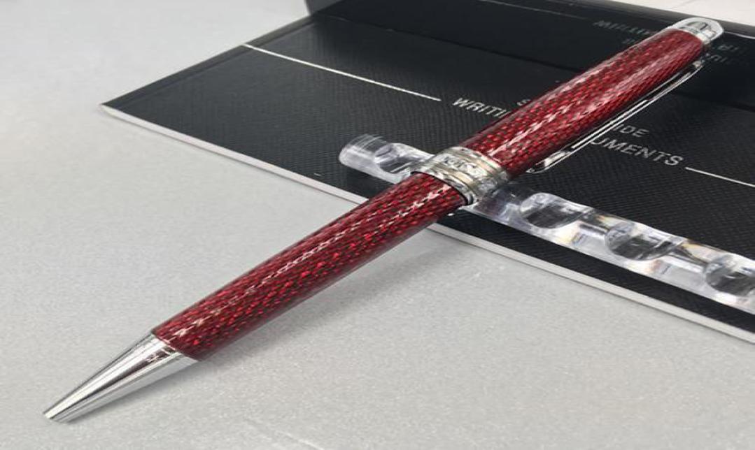 

2021 monte Ballpoint Pen 163 Meisterster Roller ball Fountain Blance Pens for Writing Business Gift supplies3230843, Red