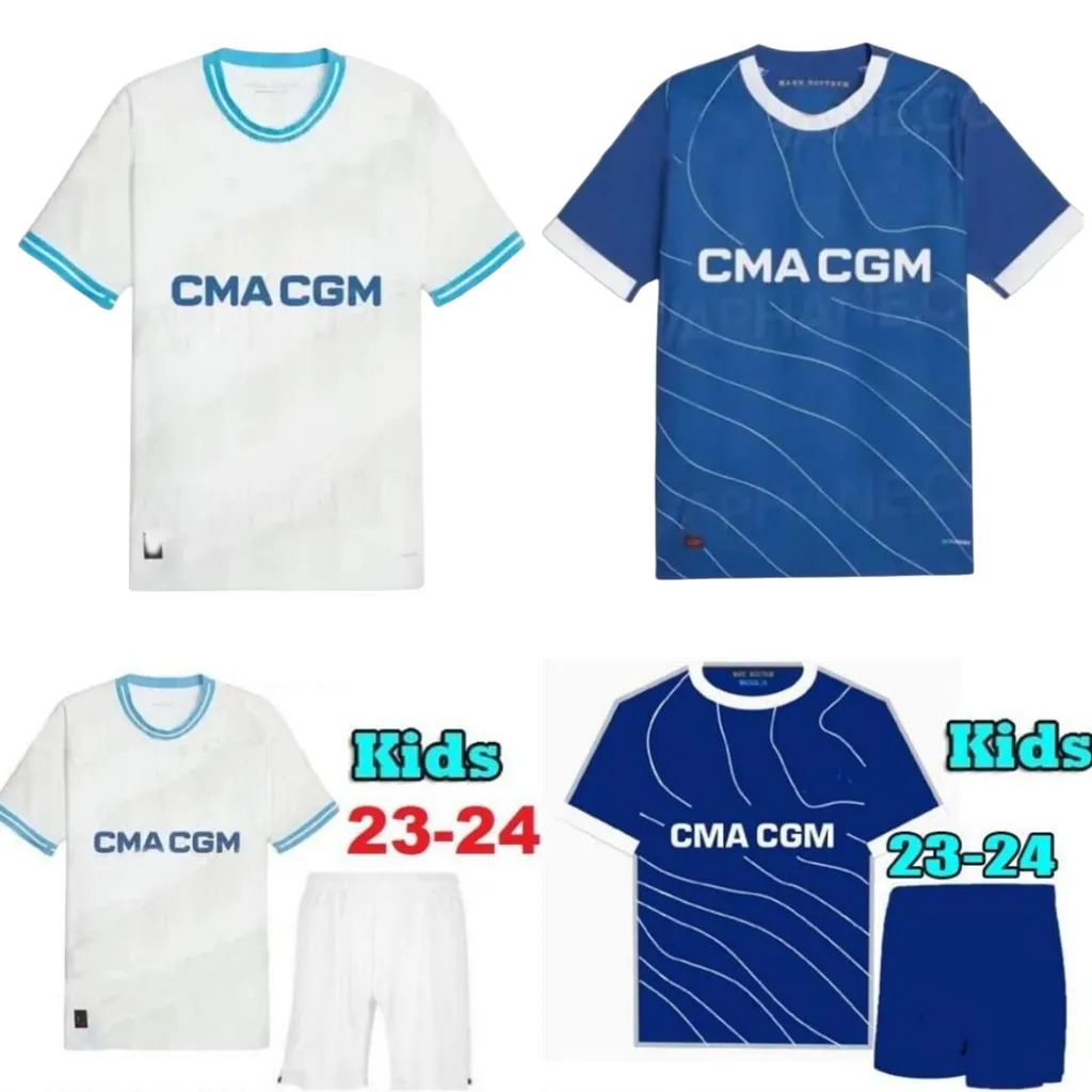 

Marseilles King 23 24 kids kit soccer jerseys special anniversary CLAUSS ALEXIS 2023 24 OM MILIK PAYET maillot de foot GUENDOUZI KAMARA UNDER football shirt 666, Black