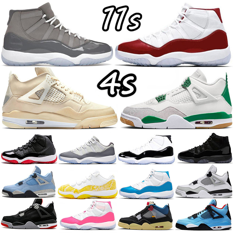 

2023 Mens Shoes 11 11s Sneakers Sail Cherry Concord Pine Green Tour Yellow Jade University Blue Bred Black Cat White Cement Cool Grey women Sports Trainers, 47