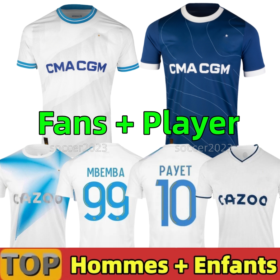 

23 24 soccer jerseys 2023 2024 MarseilleS maillot foot CUISANCE GUENDOUZI ALEXIS PAYET CLAUSS football shirts men kids VERETOUT Under NUNO HARIT L SUAREZ, 23 24 home aldult player ucl