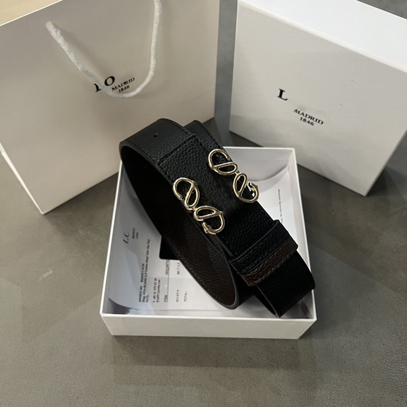 

Mens designer belts Double-sided available Width 3.8cm zinc alloy buckle head cowhide leather belt casual letters pin buckle loaded men's leather belt