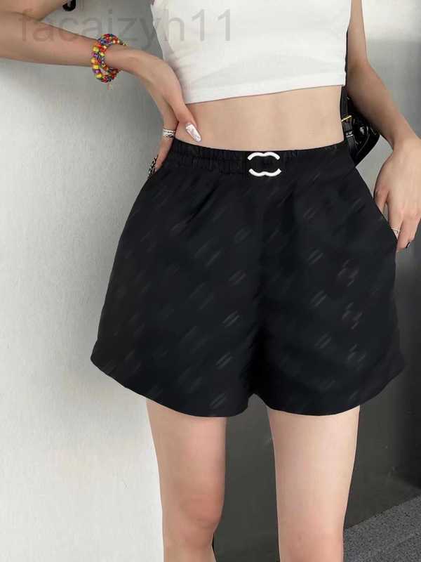 

Women' Shorts designer 23ss womens clothing Womens black shorts Jacquard embroidery elastic waist casual High quality women clothes SB93