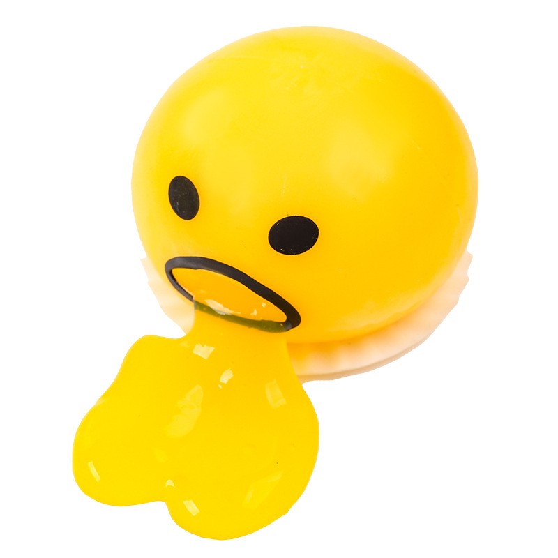 

New puzzle children's toy vomiting egg yolk gentleman funny and funny toy boring to pass the time, trickster and stress relief artifact 5CM