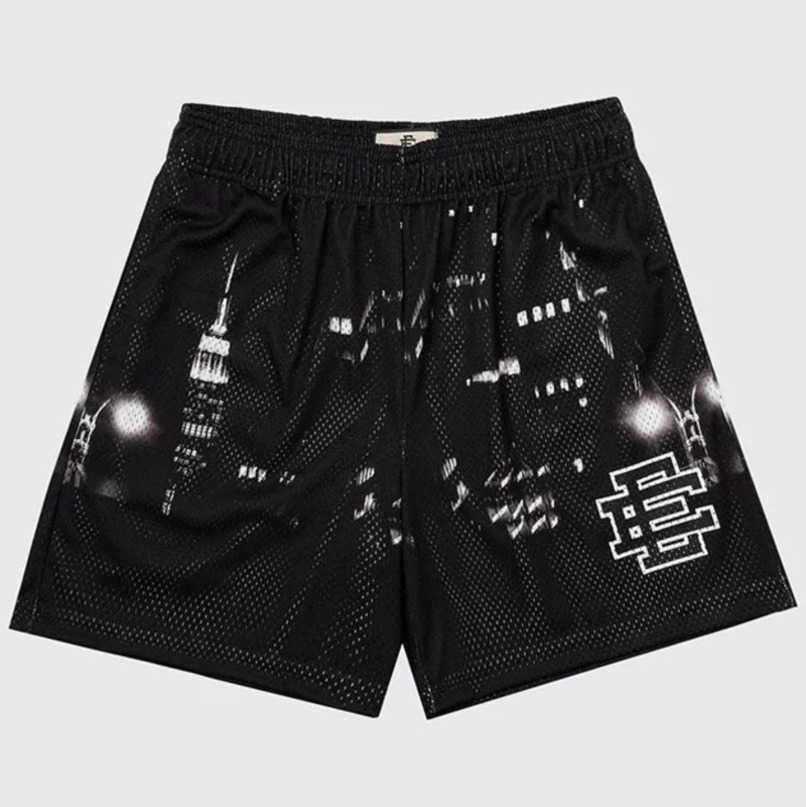 

Luxury Men's Fashion EE Shorts Basic Eric Emanuel New York City Skyline Men Women Sports Quarters Mesh Breathable Casual Pants Loose Gym Short Sweatpants 3S0M