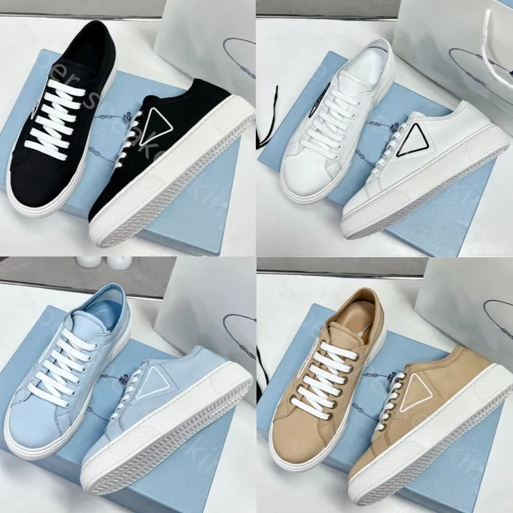 

Excellent Top Designer Sneakers Women Gabardine Nylon Casual Shoes Brand Wheel Trainers Luxury Canvas Sneaker Fashion Platform Solid Heighte