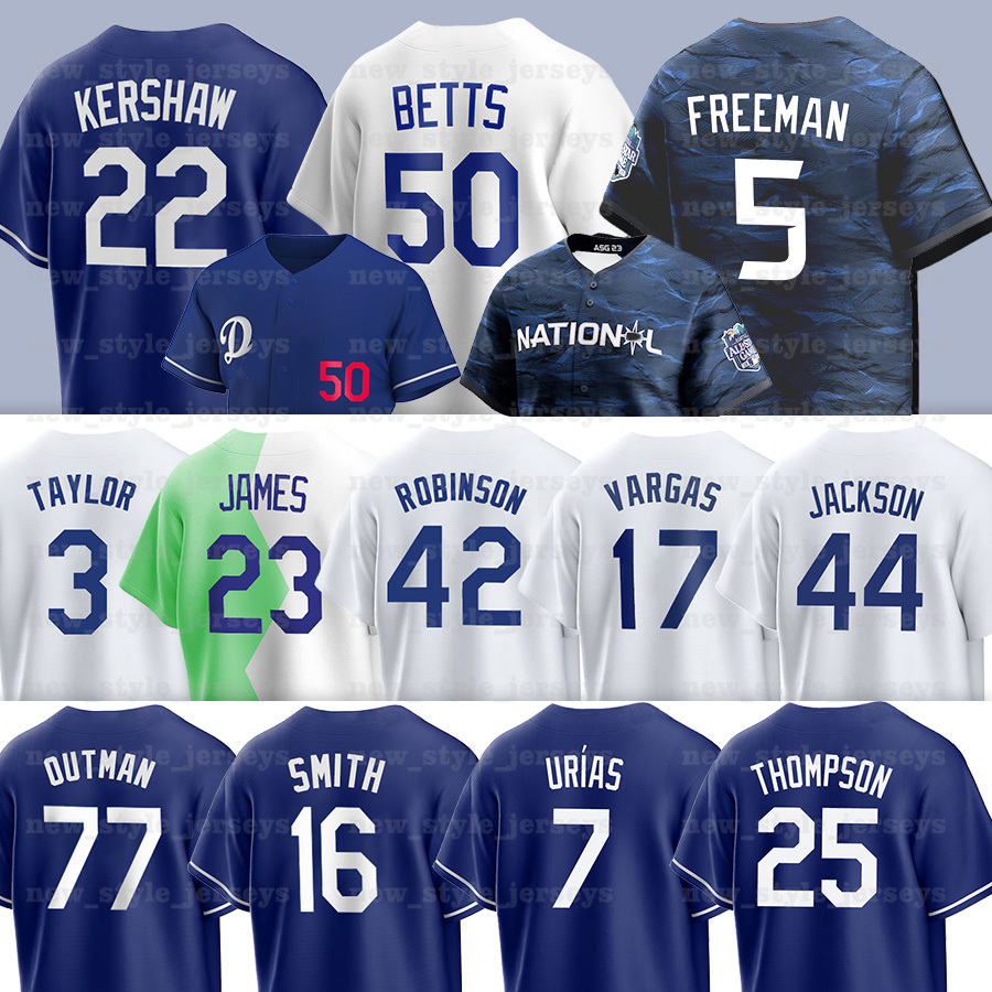 

Mookie Betts Baseball Jerseys James Outman Clayton Kershaw Freddie Freeman Martinez Miguel Vargas Yency Almonte Dodgers Walker Buehler Andy Pages, Women(dao q)