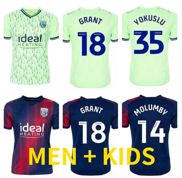 

23 24 WEST BROMWICH HOME ALBION soccer jerseys 2023 2024 FURLONG GRADY DIANGANA GRAND MOWATT MATT PHILLIPS LIVERMORE Kids Kit Set FOOTBALL SHIRTS home away