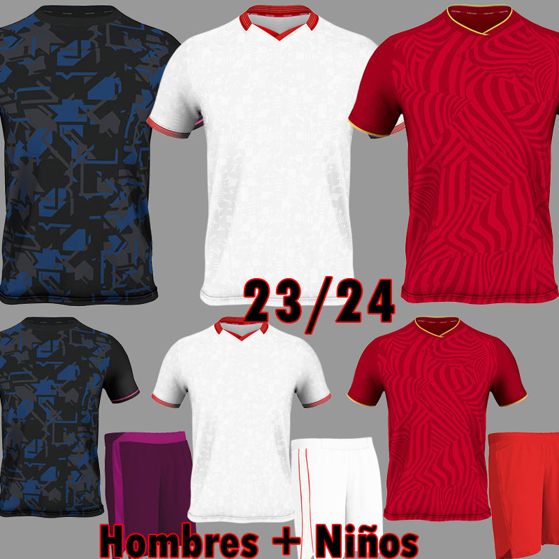 

23 24 ISCO Sevilla FC soccer jersey LAMELA PAPU GOMEZ football shirts I.RAKITIC L.OCAMPOS J.NAVAS SUSO MUNIR Y.EN NESYRI 2023 2024 RAFA MIR Menkits Kids equipment, Kid away
