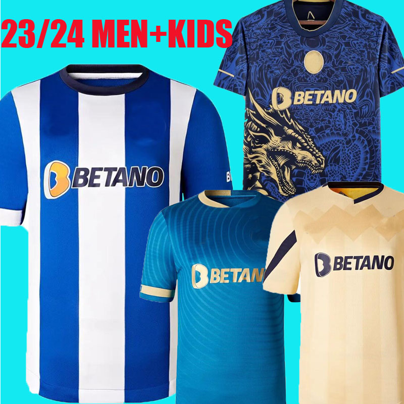

2023 2024 FC Portos soccer jerseys Dragon Fans player version 22 23 24 CAMPEOES PEPE SERGIO OLIVEIRA MEHDI Galeno MATHEUS OtAvio Evanilson football shirt Kids kits, 23/24 away kids