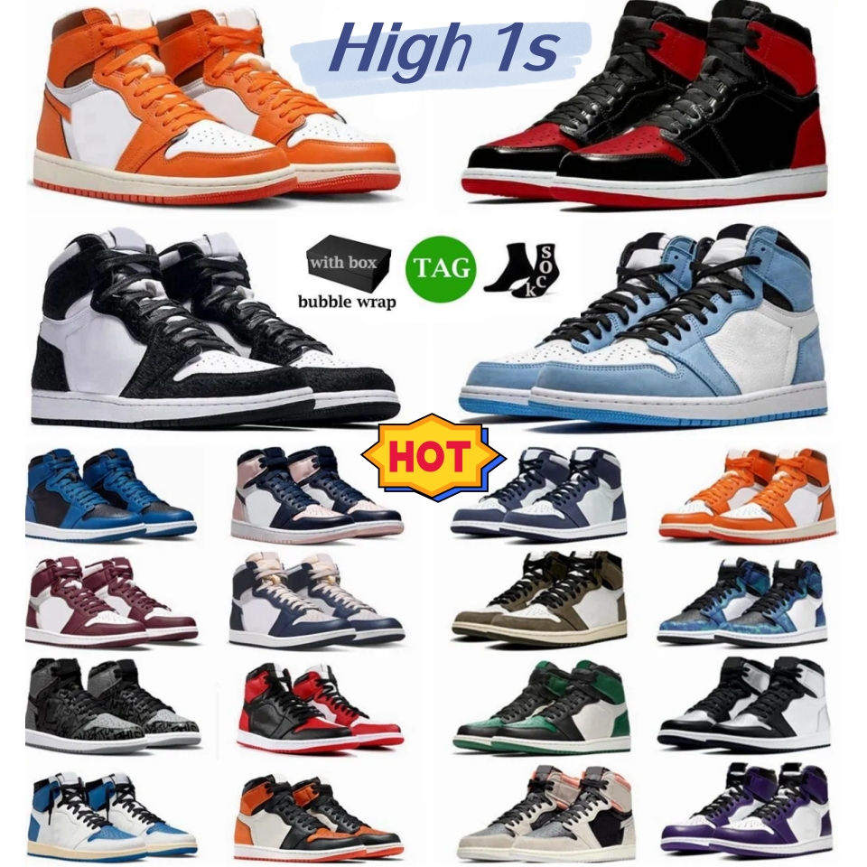 

1 1s Black Phantom Mens basketball shoes Rebellionaire Lost & Found Bred Patent Gorge Green True University Blue Dark Mocha Heirloom men women trainer sports Sneakers