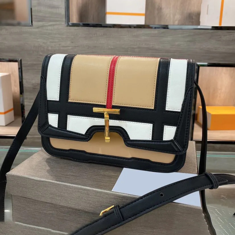 

Luxurys Designer fashion stripes crossbody clutch Metal TB logo Lock handbag famous shoulder Bag Embossing Women's mens wallet Classic totes Bags purses envelope, Nude